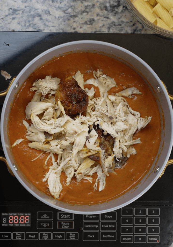 Creamy Rotisserie Chicken Pasta